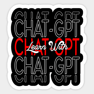 Learn with ChatGPT Sticker